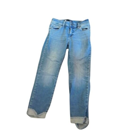 Kut from the Kloth Size 2 Cuffed Crop Straight Leg Denim Jeans - Picture 1 of 3